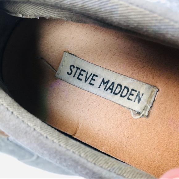 🔥SALE🔥 Steve Madden gray suede slip on sneakers sz8.5 - Picture 5 of 9